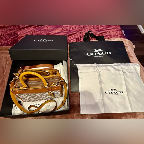 COACH Rogue 25 in Signature Textile Jacquard Handbag - Picture 3 of 16